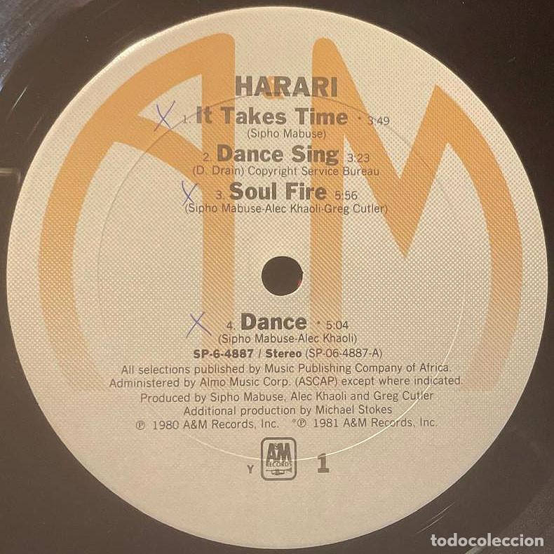 Discos de vinilo: HARARI / HARARI / LP AM RECORDS 1982 / US - Foto 3