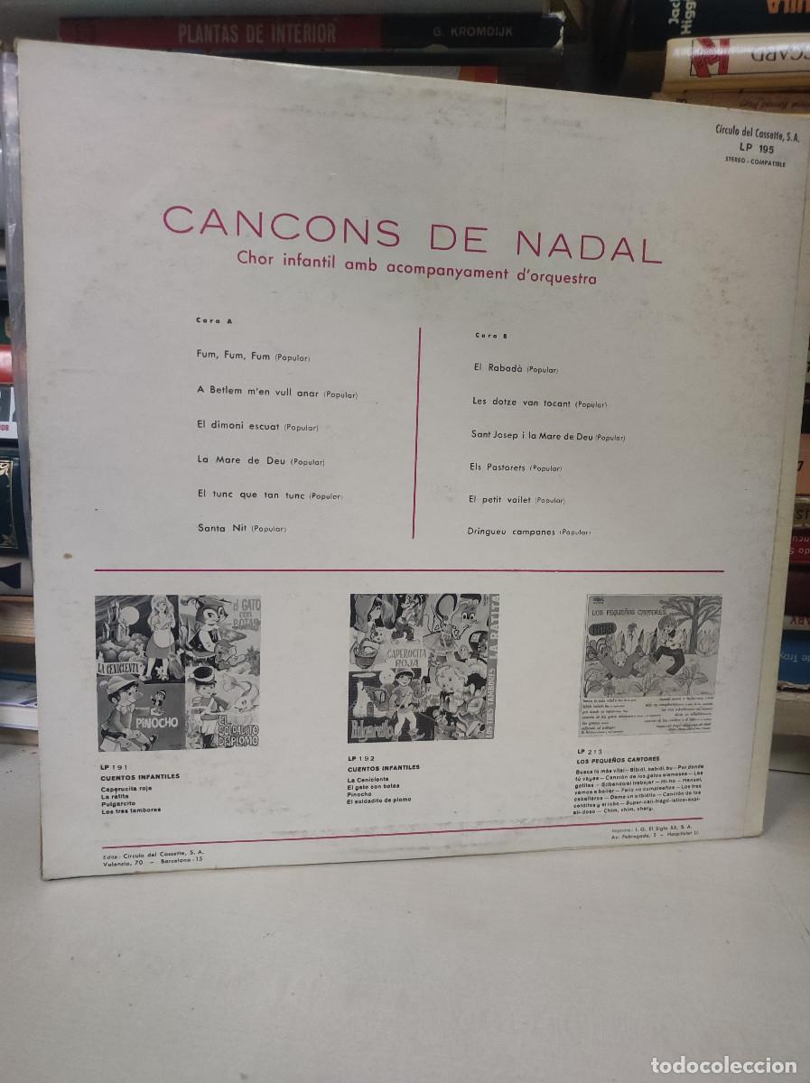 Discos de vinilo: Chor Infantil &ndash; Can&ccedil;ons De Nadal - Foto 2