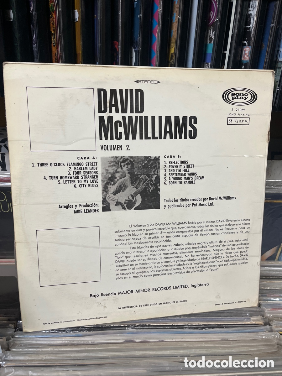 Discos de vinilo: David mcwilliams september winds - Foto 2