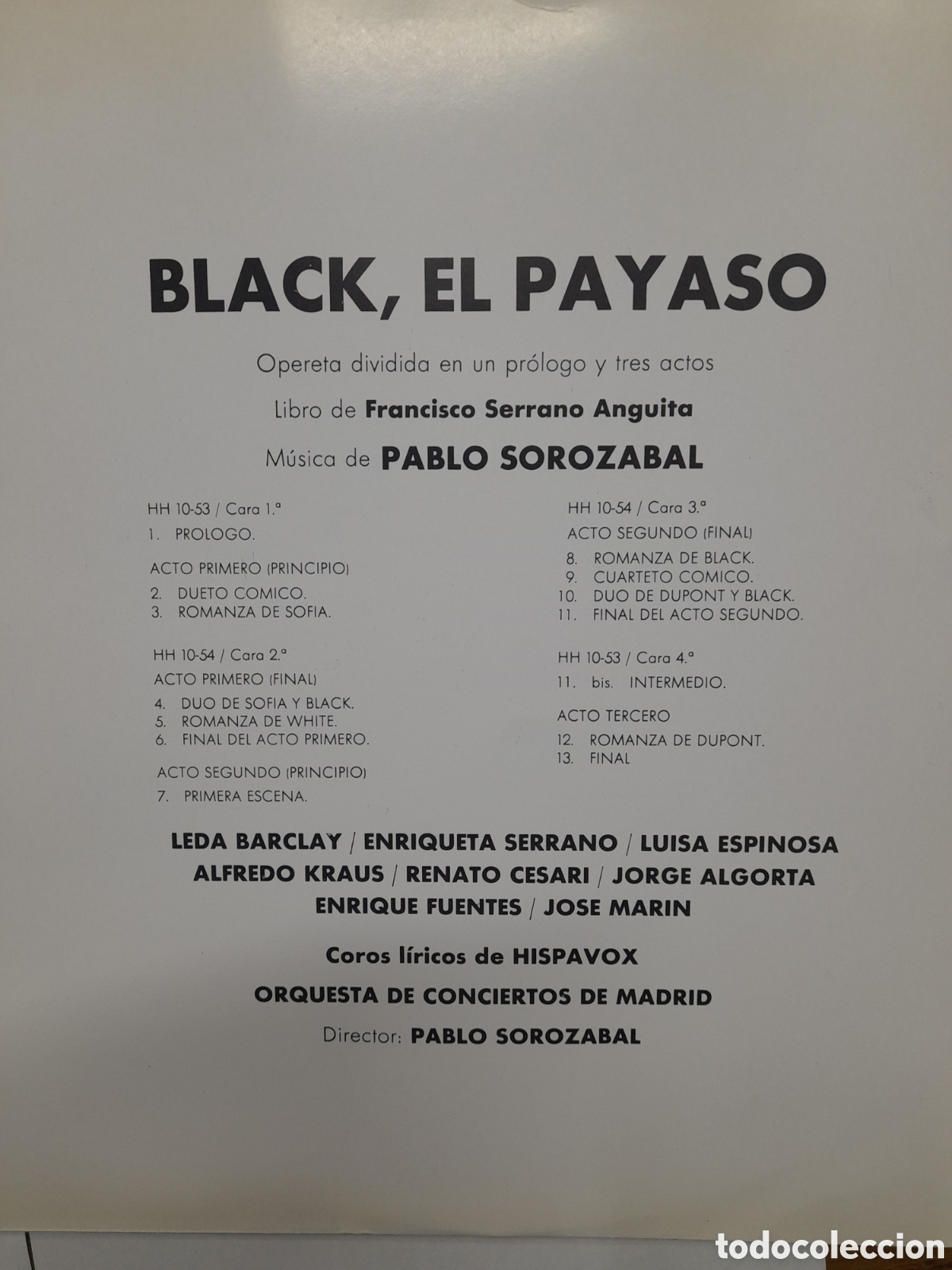 Discos de vinilo: BLACK EL PAYASO. PABLO SOROZABAL - Foto 16
