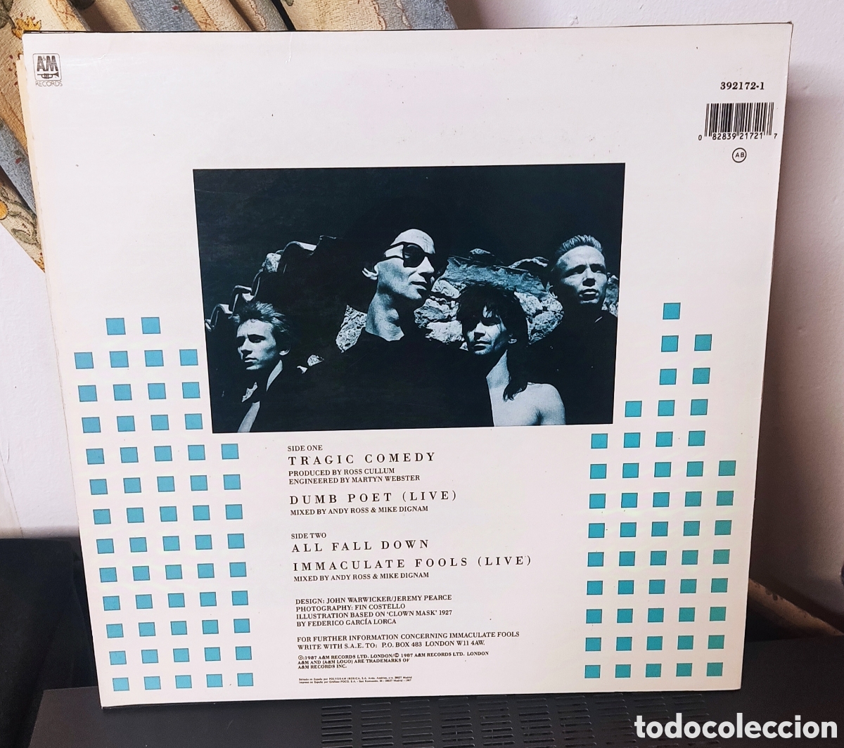 Discos de vinilo: IMMACULATE FOOLS - TRAGIC COMEDY MAXISINGLE - Foto 2