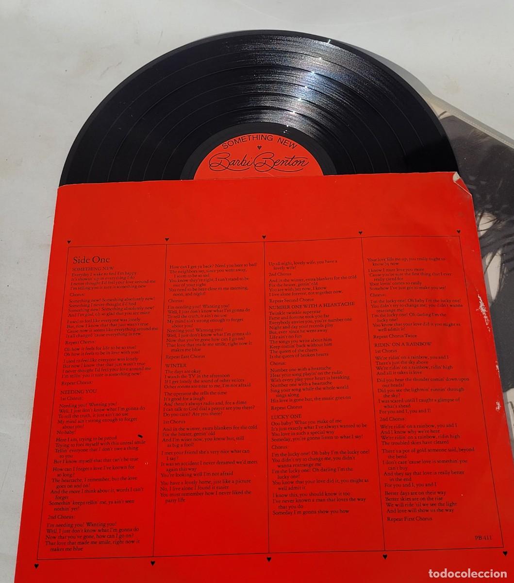 Discos de vinilo: Disco de vinilo, Barbi Benton, Something new - Foto 4