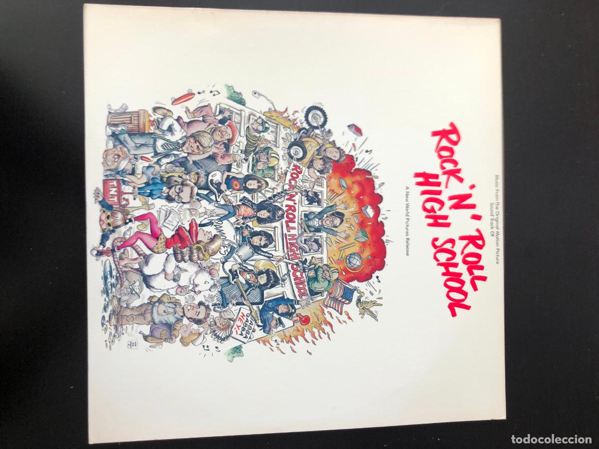 Discos de vinilo: Ramones Rocknroll high school BSO lp Sire US - Foto 1