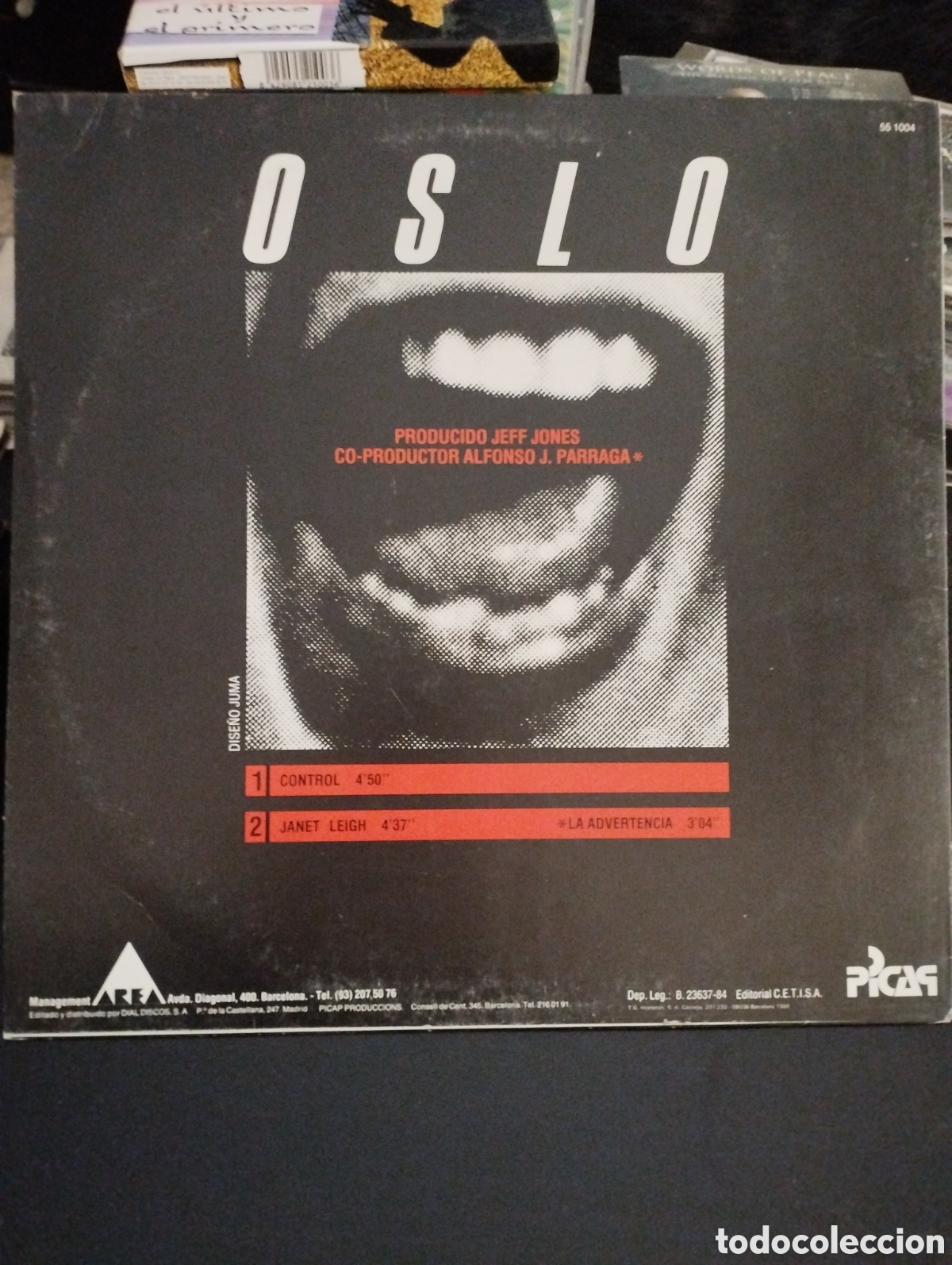 Discos de vinilo: Oslo &ndash; Control. Vinilo, 12&rdquo;, Maxi-Single, Espa&ntilde;a, 1984 - Foto 2