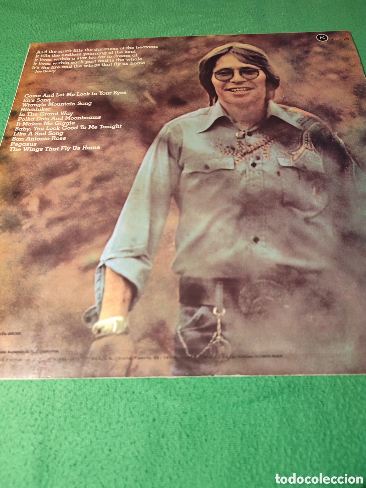 Discos de vinilo: John Denver - Spirit Vinilo Lp 1976 - Foto 2