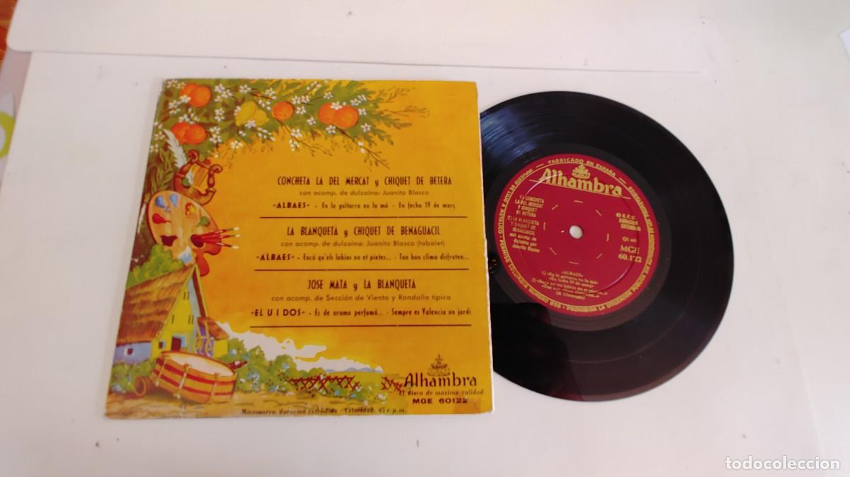 Discos de vinilo: CONCHETA LA DEL MERCAT Y CHIQUET DE BETERA-EP ALBAES +3 - Foto 1