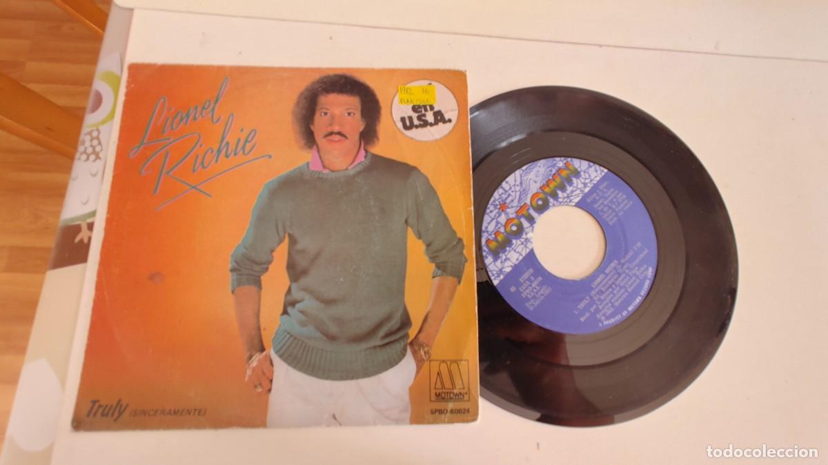 Discos de vinilo: LIONEL RICHIE-SINGLE TRULY - Foto 1