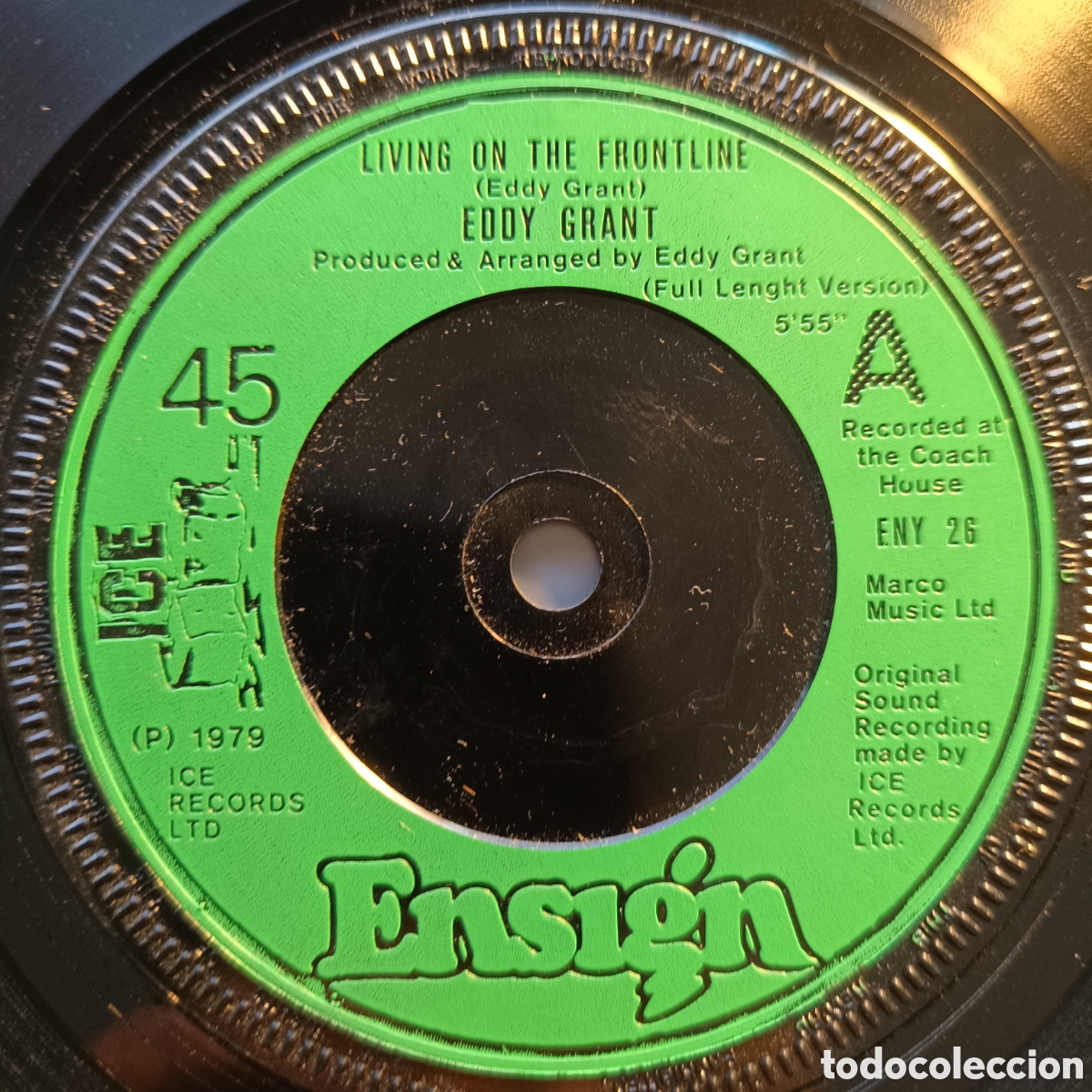 Discos de vinilo: Eddy Grant &lrm;&ndash; Living On The Frontline (Full Length Version) - Foto 1
