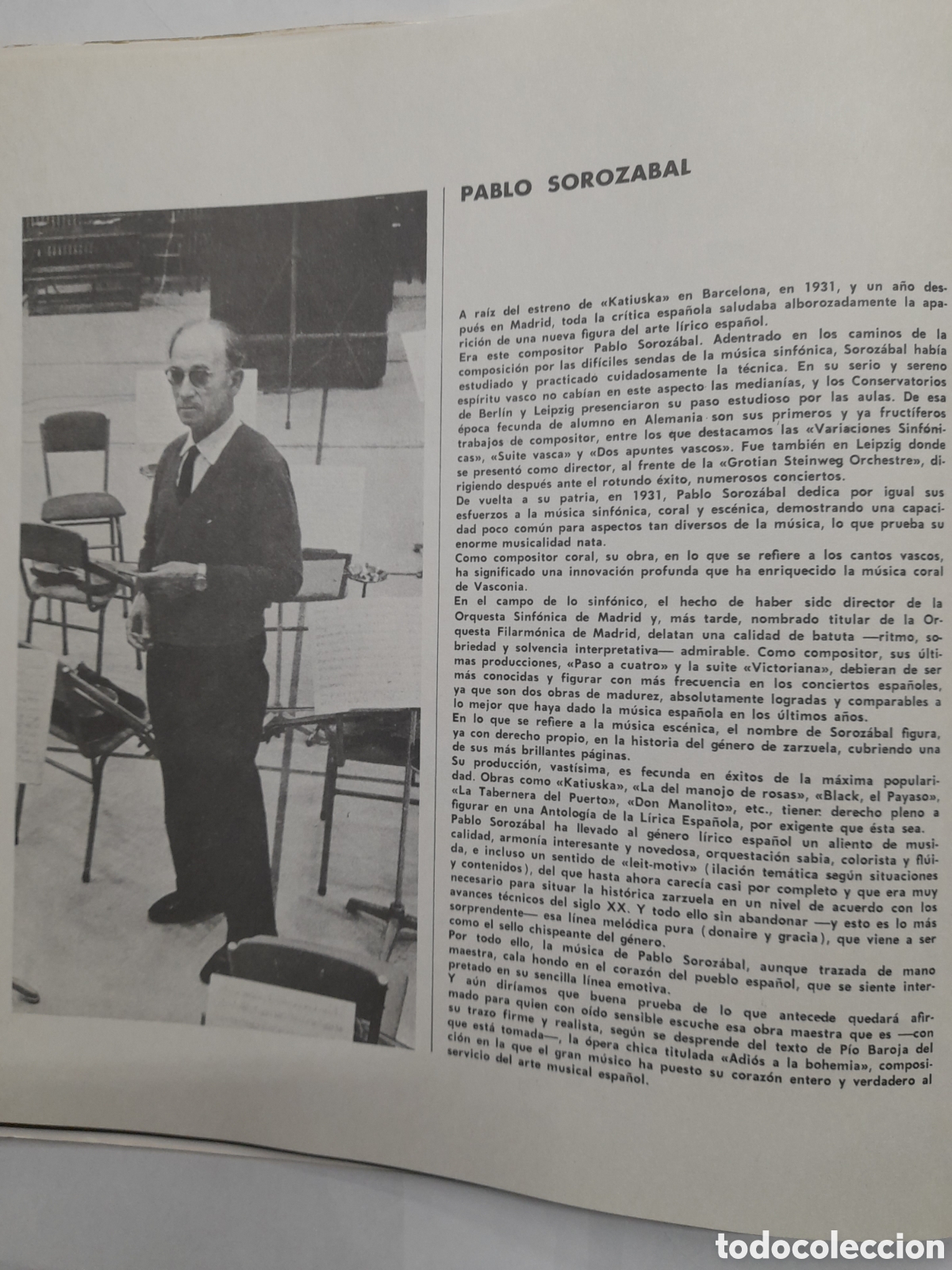 Discos de vinilo: KATIUKA. PABLO SOROZABAL. - Foto 3