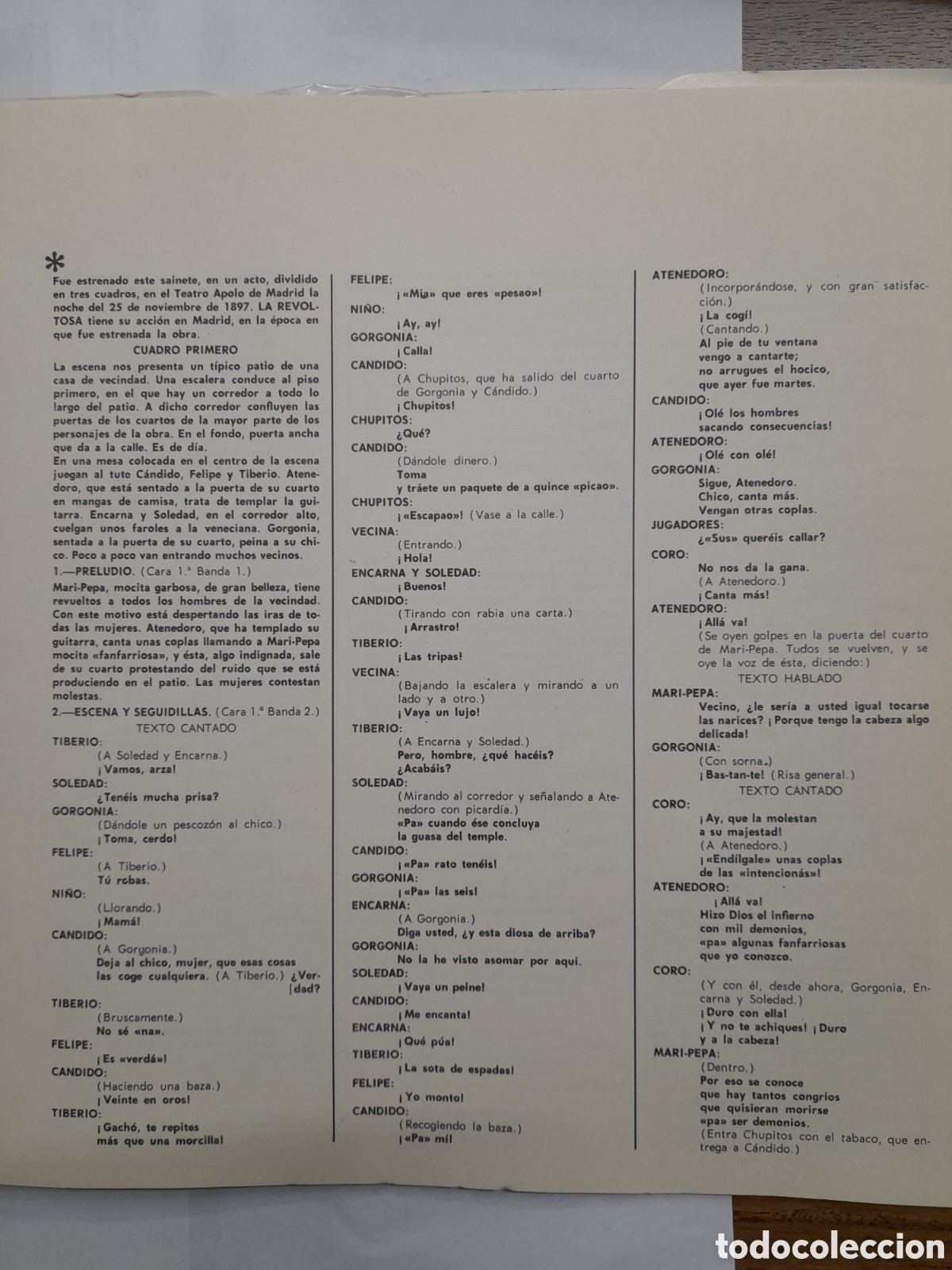 Discos de vinilo: LA REVOLTOSA. RUPERTO CHAPI. - Foto 9