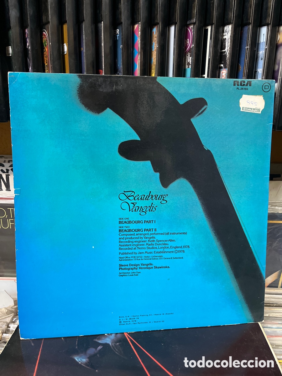 Discos de vinilo: Vangelis beaubourg lp - Foto 2