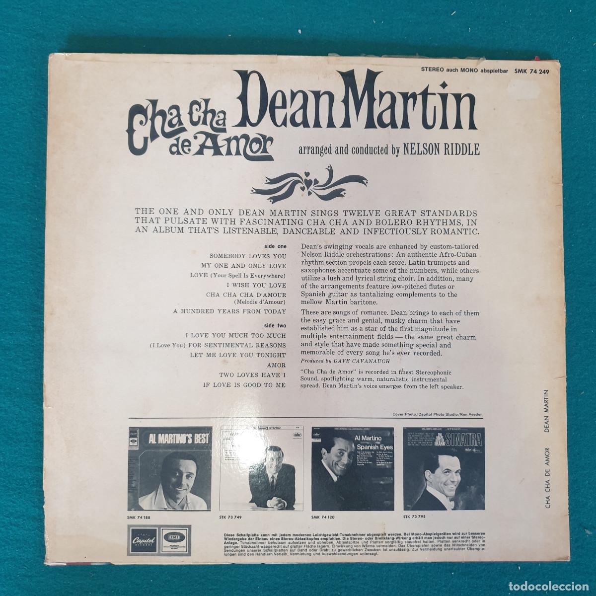 Discos de vinilo: Dean Martin &ndash; Cha Cha De Amor - Foto 2