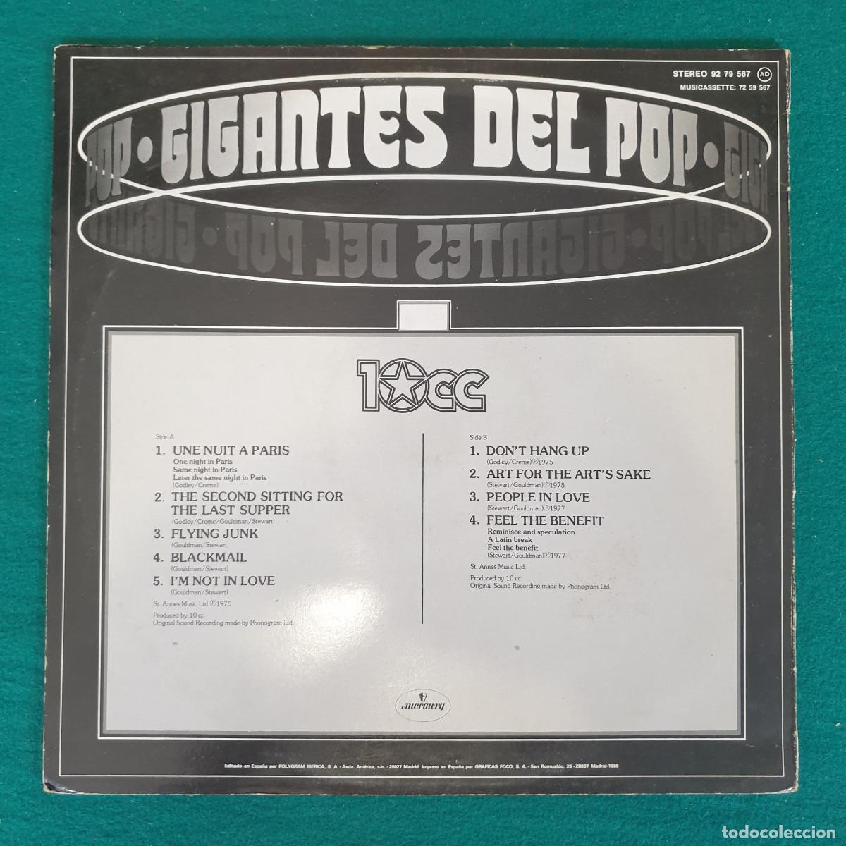 Discos de vinilo: 10cc &ndash; Gigantes Del Pop, Vol. 33 - Foto 2