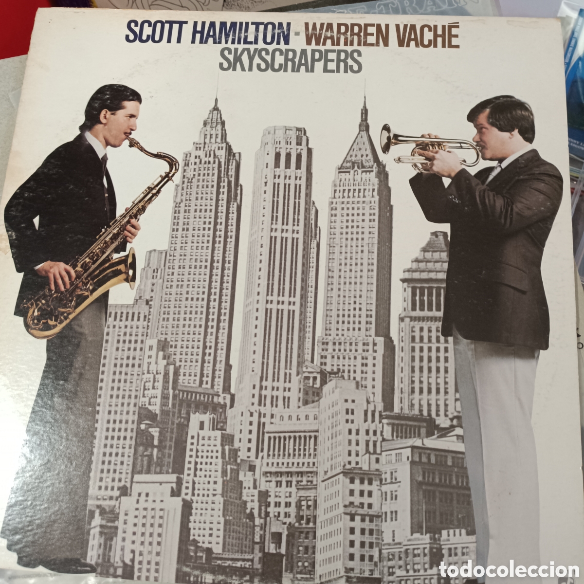 Discos de vinilo: Scott Hamilton - Warren Vach&eacute; &lrm;&ndash; Skyscrapers - Foto 1