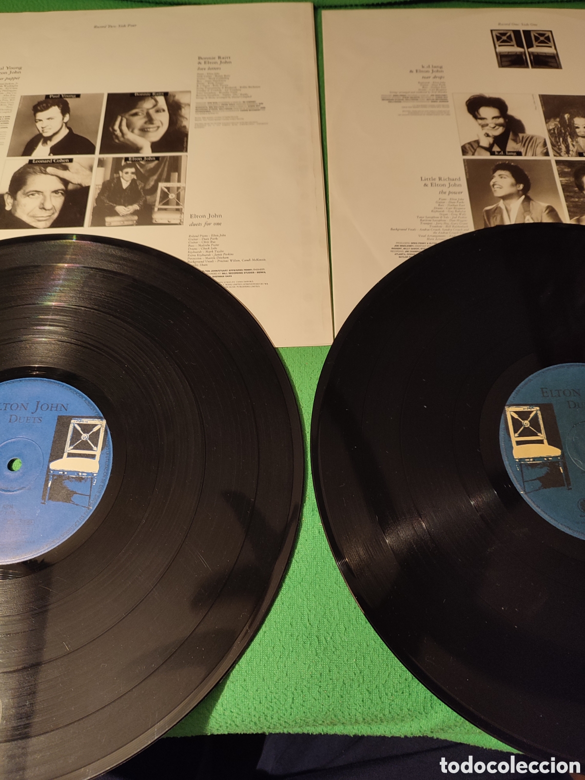Discos de vinilo: Elton John - Duets Vinilos 2 Lps 1993 - Foto 2