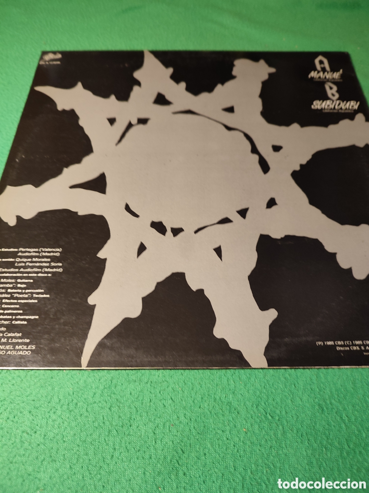 Discos de vinilo: Los Inhumanos - Manue Maxi Single 1985 - Foto 2