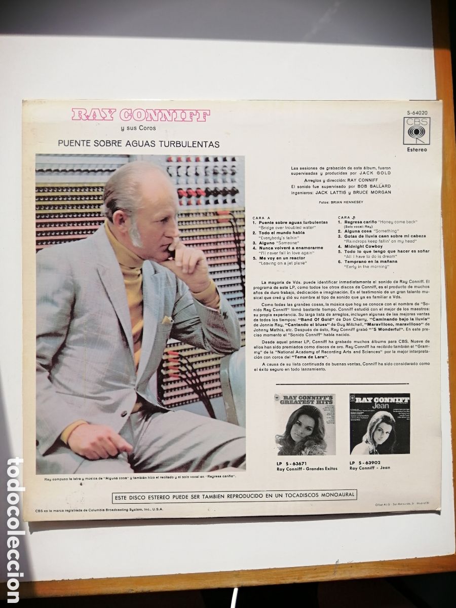 Discos de vinilo: ray conniff bridge over troubled water vinilo - Foto 2