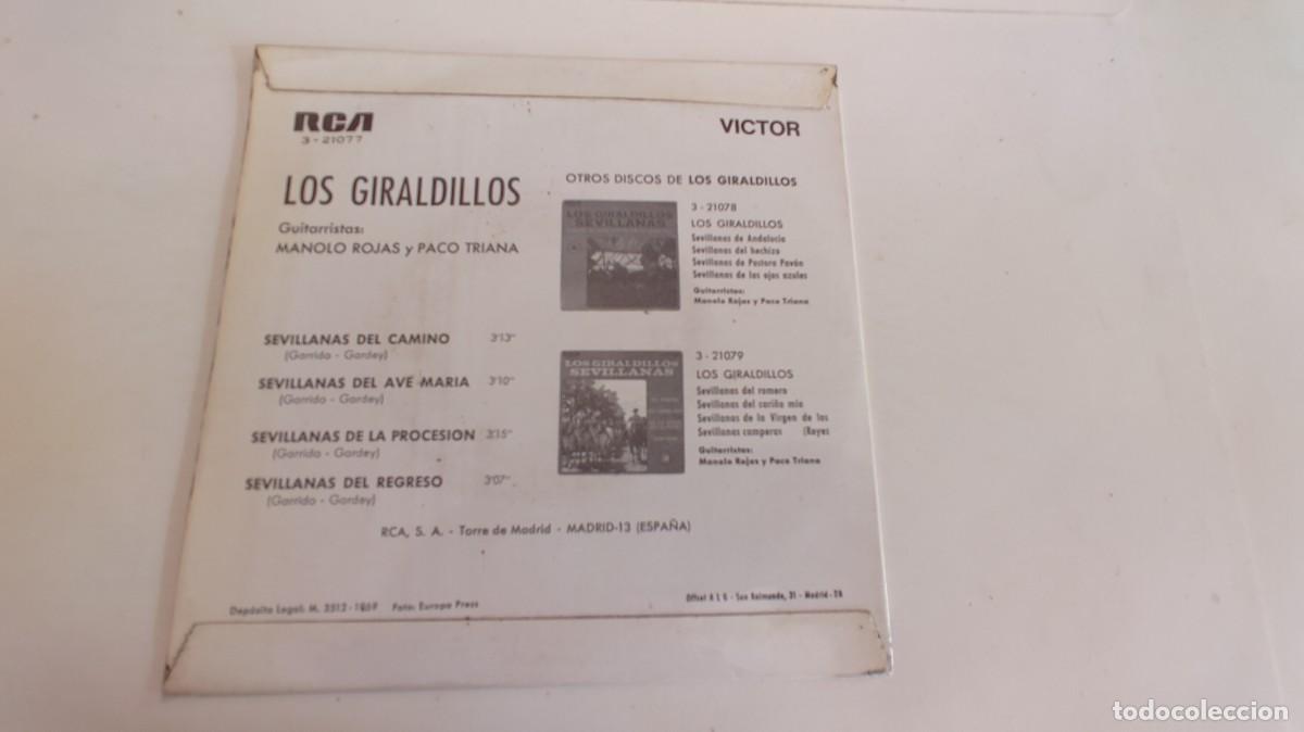 Discos de vinilo: LOS GIRALDILLOS-EP DEL CAMINO +3 - Foto 2
