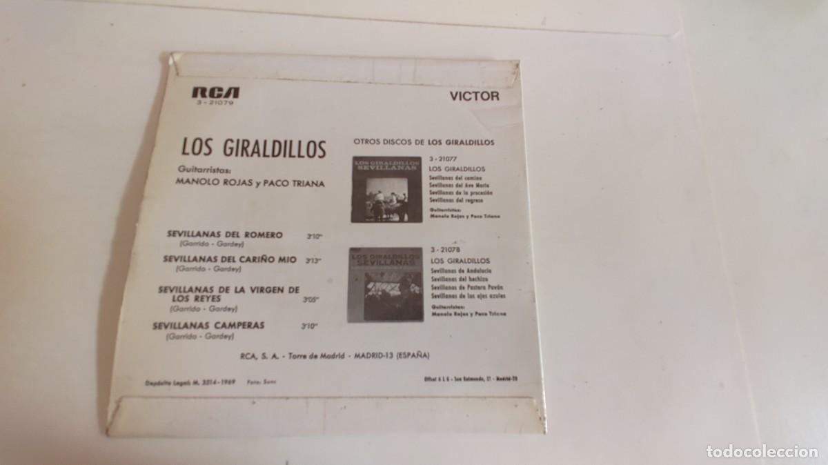 Discos de vinilo: LOS GIRALDILLOS-EP DEL ROMERO +3 - Foto 2