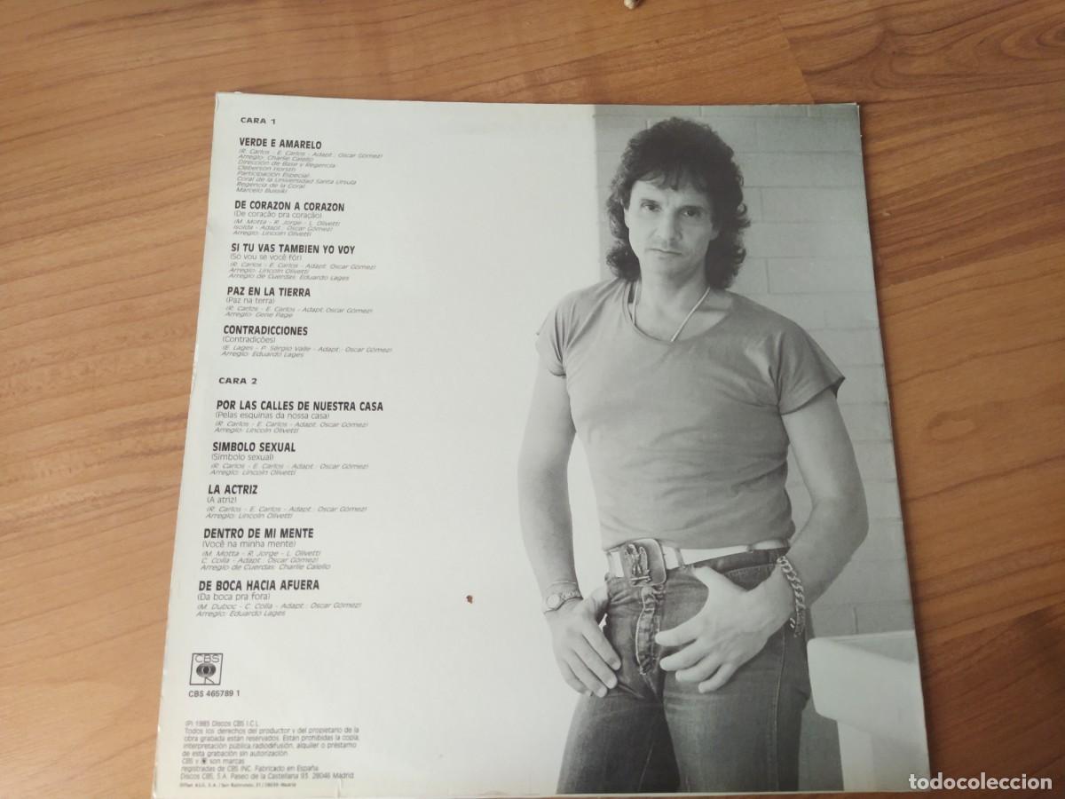 Discos de vinilo: Roberto Carlos lp de coraz&oacute;n a coraz&oacute;n cbs 1985 spa - Foto 2