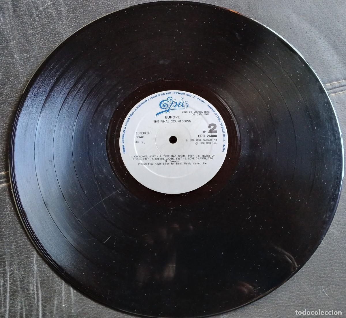 Discos de vinilo: Disco THE FINAL COUNTDOWN de EUROPE - Foto 4