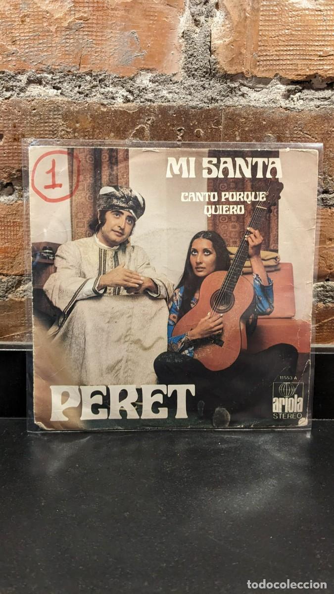 Discos de vinilo: Peret Single Mi Santa - Foto 1