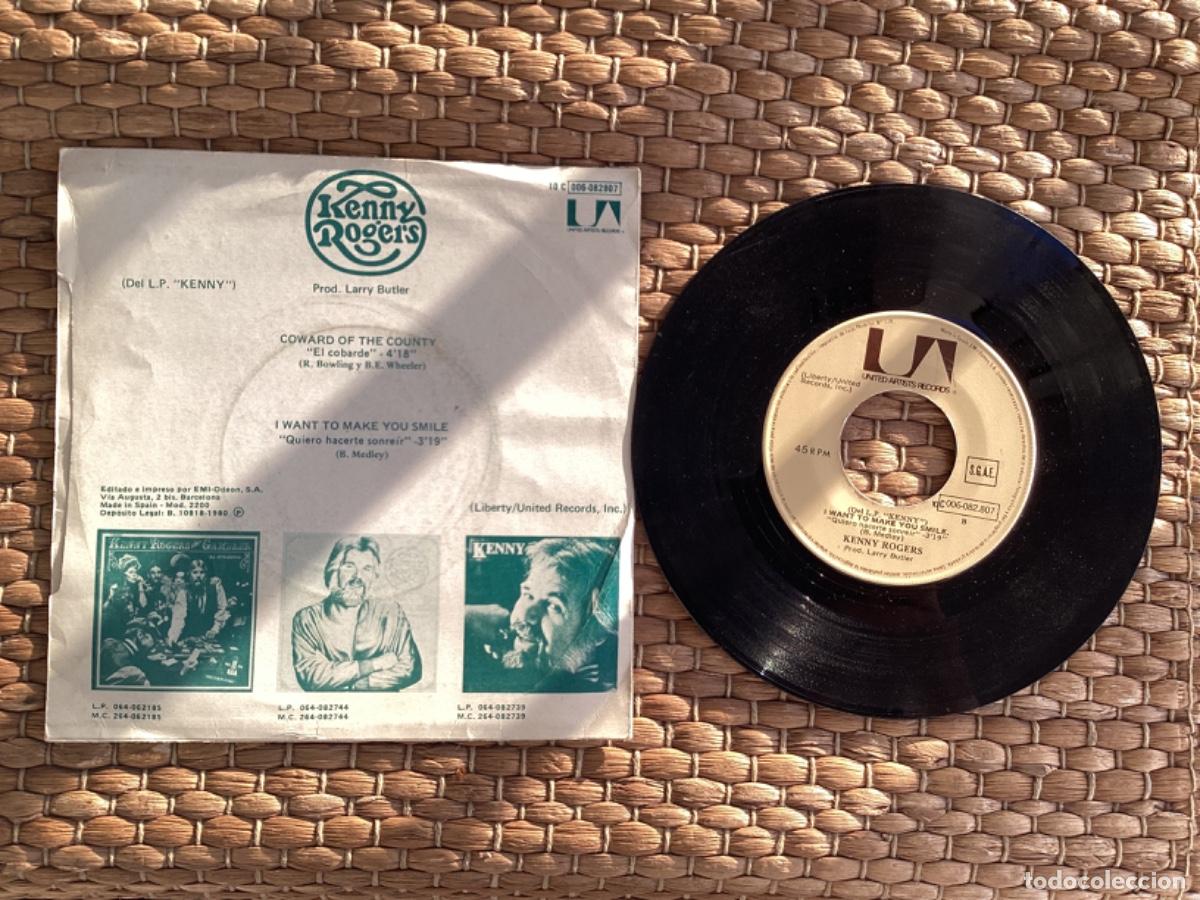 Discos de vinilo: S112 Single Kenny Rogers - El cobarde - A&ntilde;o 1980 - Foto 2