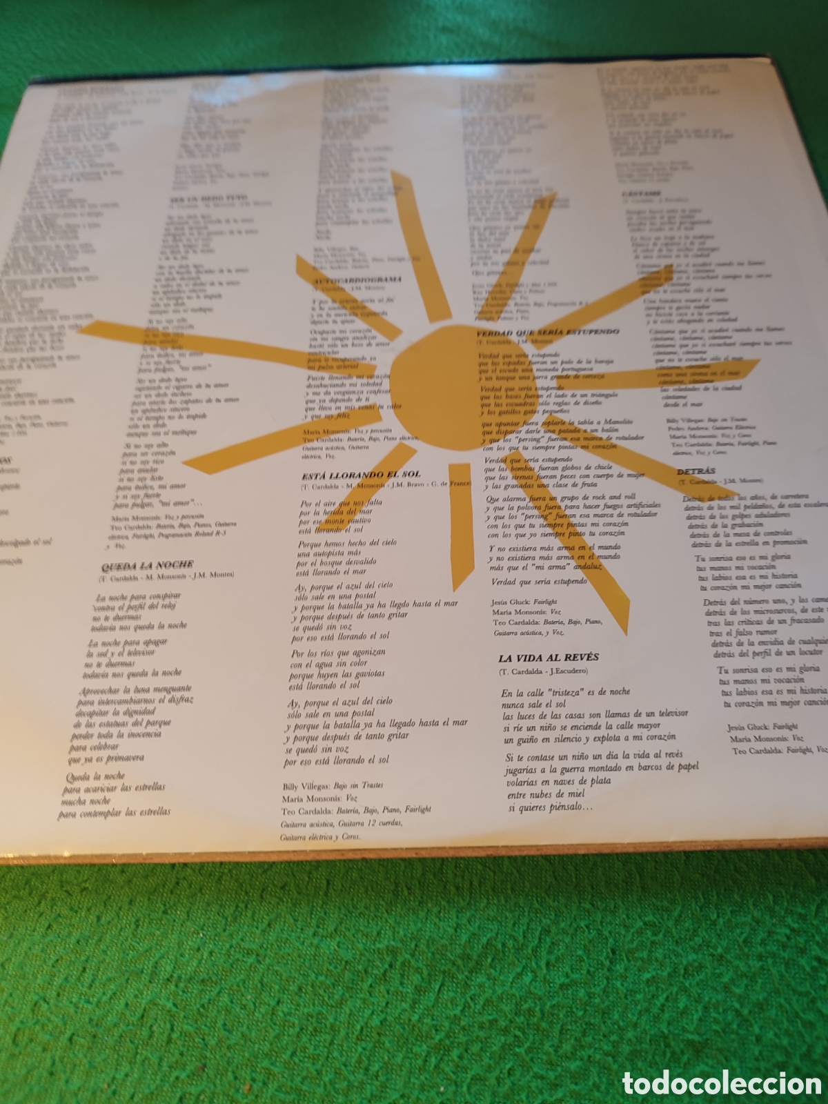 Discos de vinilo: C&oacute;mplices - Est&aacute; llorando el sol Vinilo - Foto 2