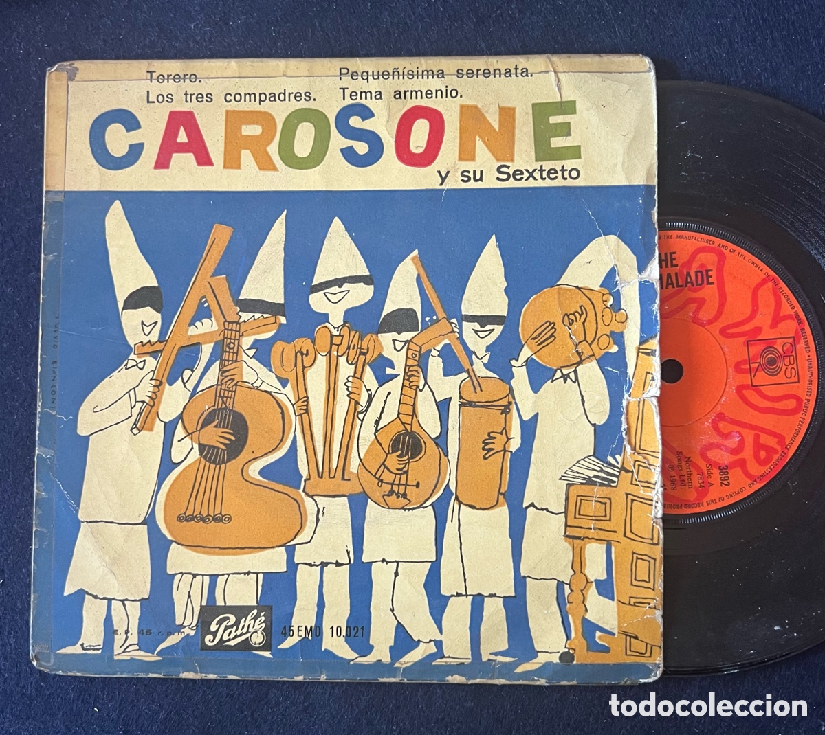 Discos de vinilo: Single Renato Carosone y su sexteto - Foto 1