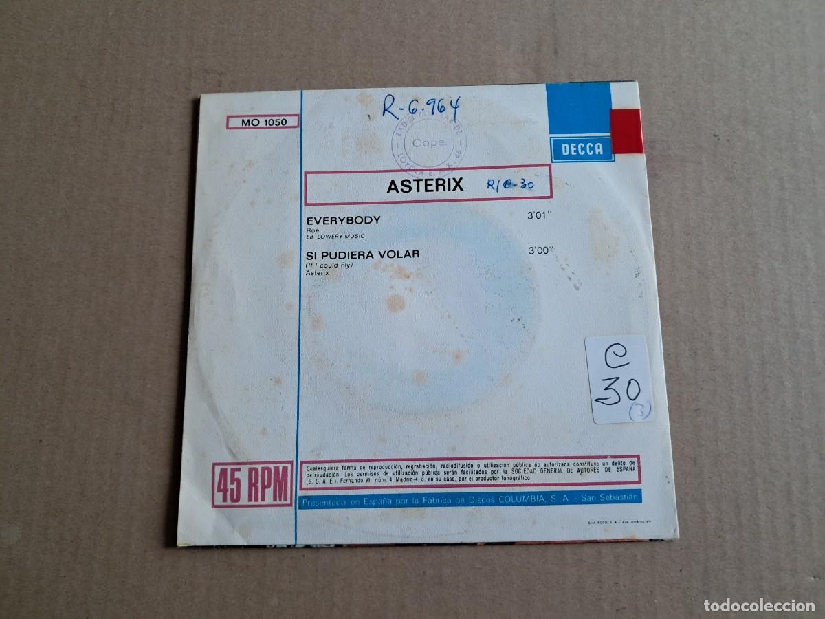 Discos de vinilo: ASTERIX - EVERYBODY SINGLE 1970 EDICION ESPA&Ntilde;OLA - Foto 3