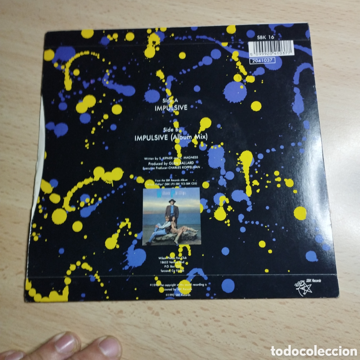 Discos de vinilo: Single 7&rdquo; Wilson Phillips 1990 impulsive + mix - Foto 2
