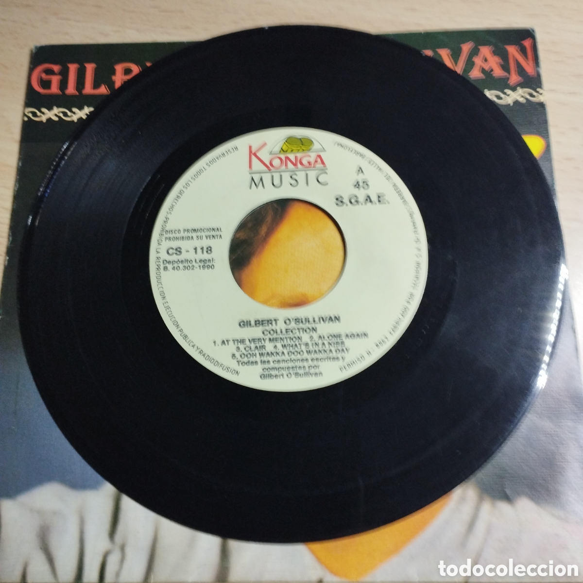 Discos de vinilo: Single 7&rdquo; PROMO a una cara. Gilbert Osullivan 1990 Collection - Foto 3