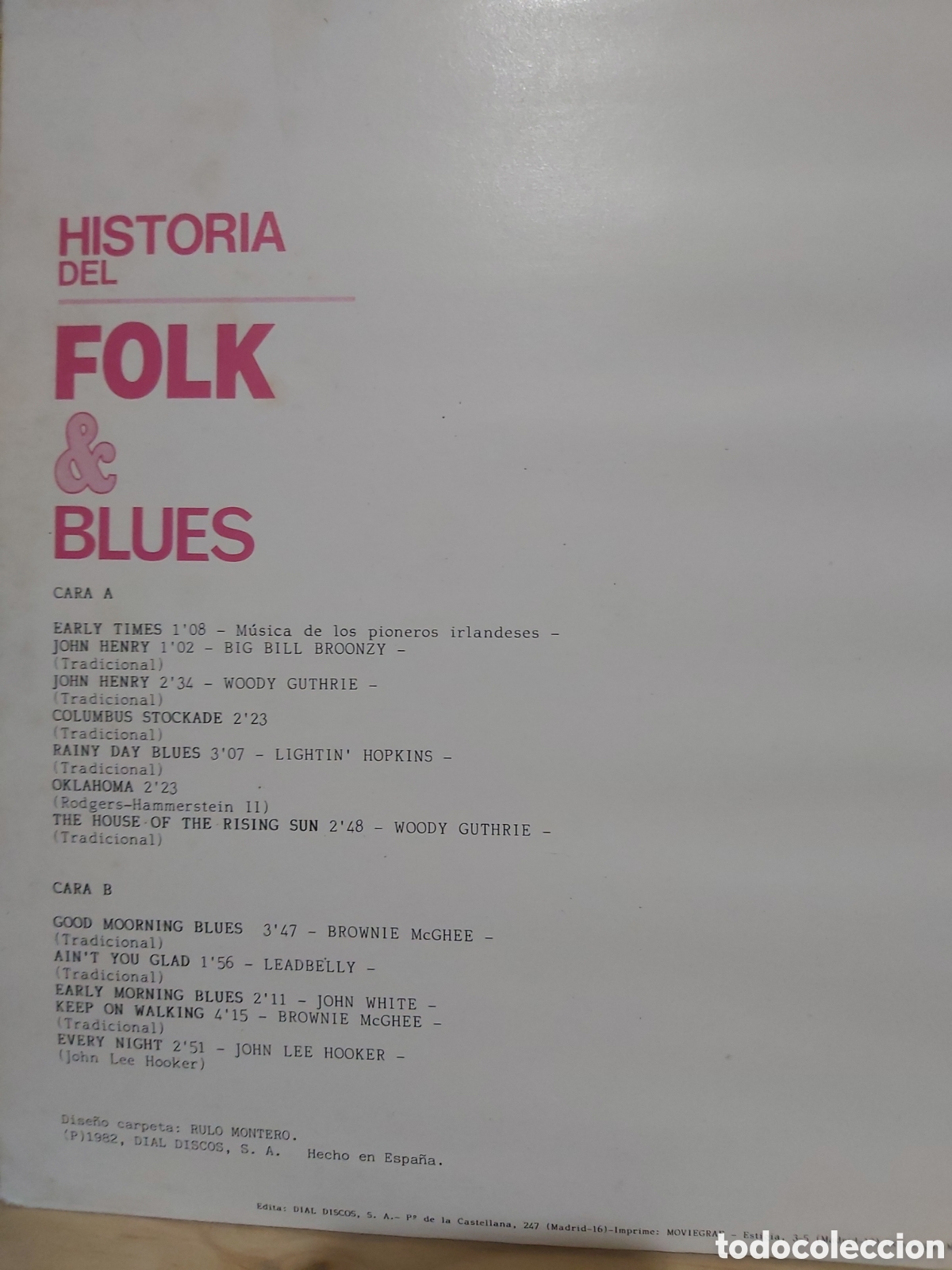 Discos de vinilo: Historia del FOLK BLUES - Foto 2