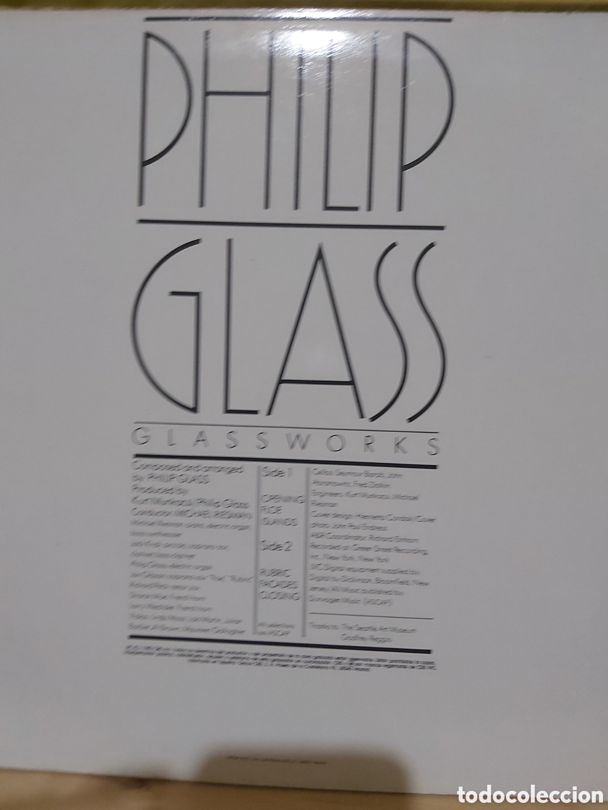 Discos de vinilo: PHILIP GLASS0 CONDUCTOR MICHAEL RIESMAN - Foto 2