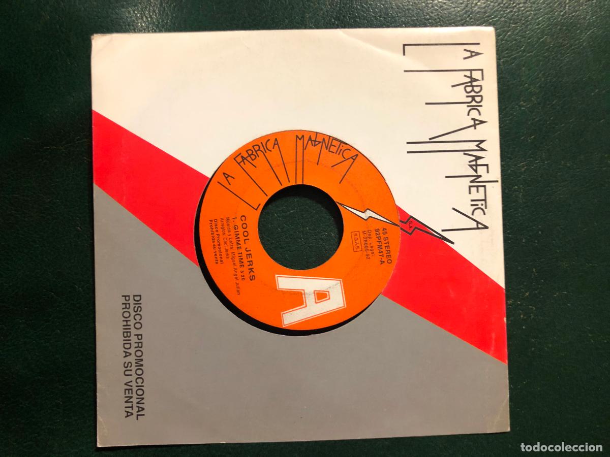 Discos de vinilo: Cool jerks Gimme time 1992 Promo - Foto 2