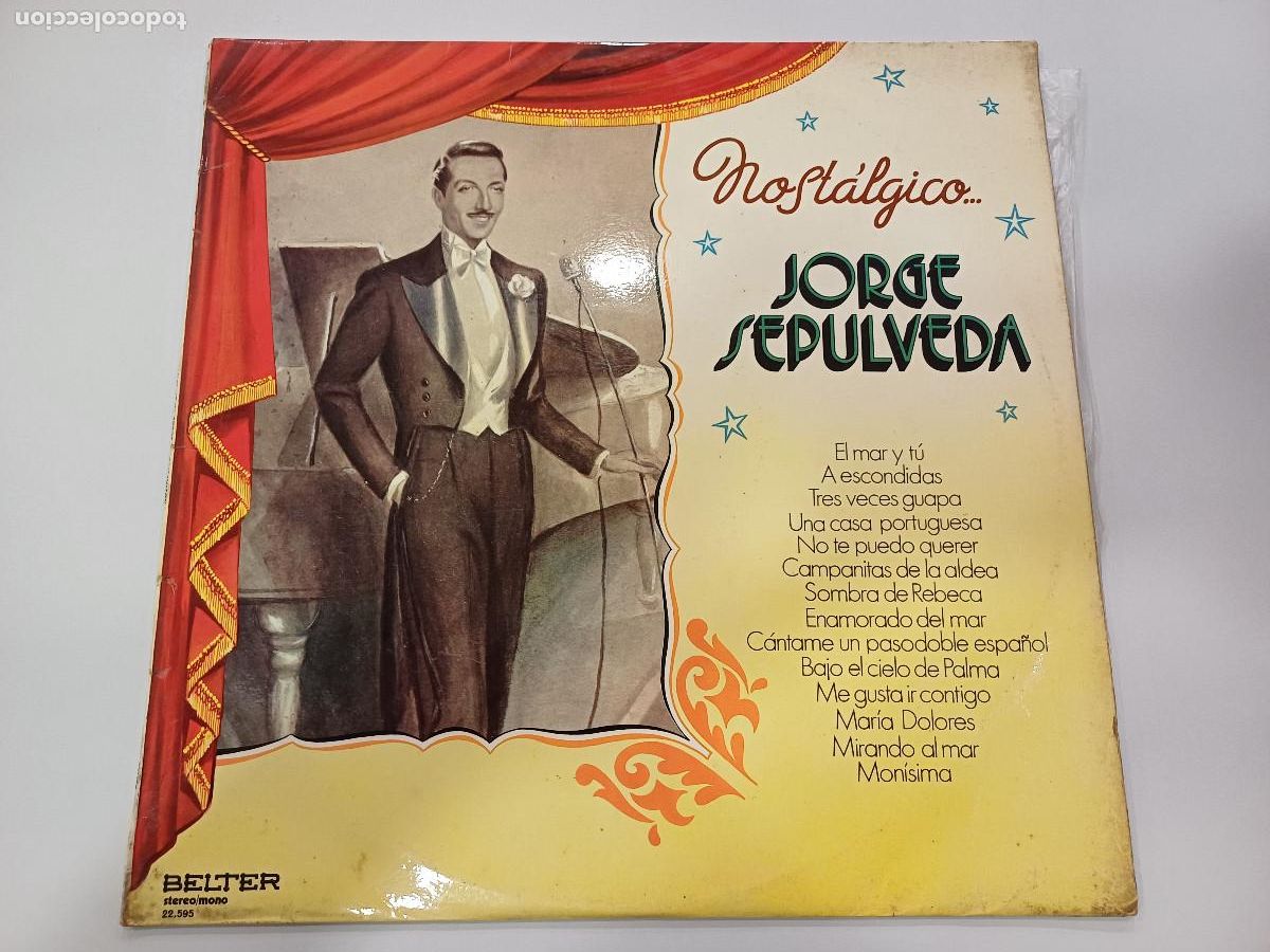Discos de vinilo: NOSTALGICO........................JORGE SEPULVEDA/VINILO. - Foto 1