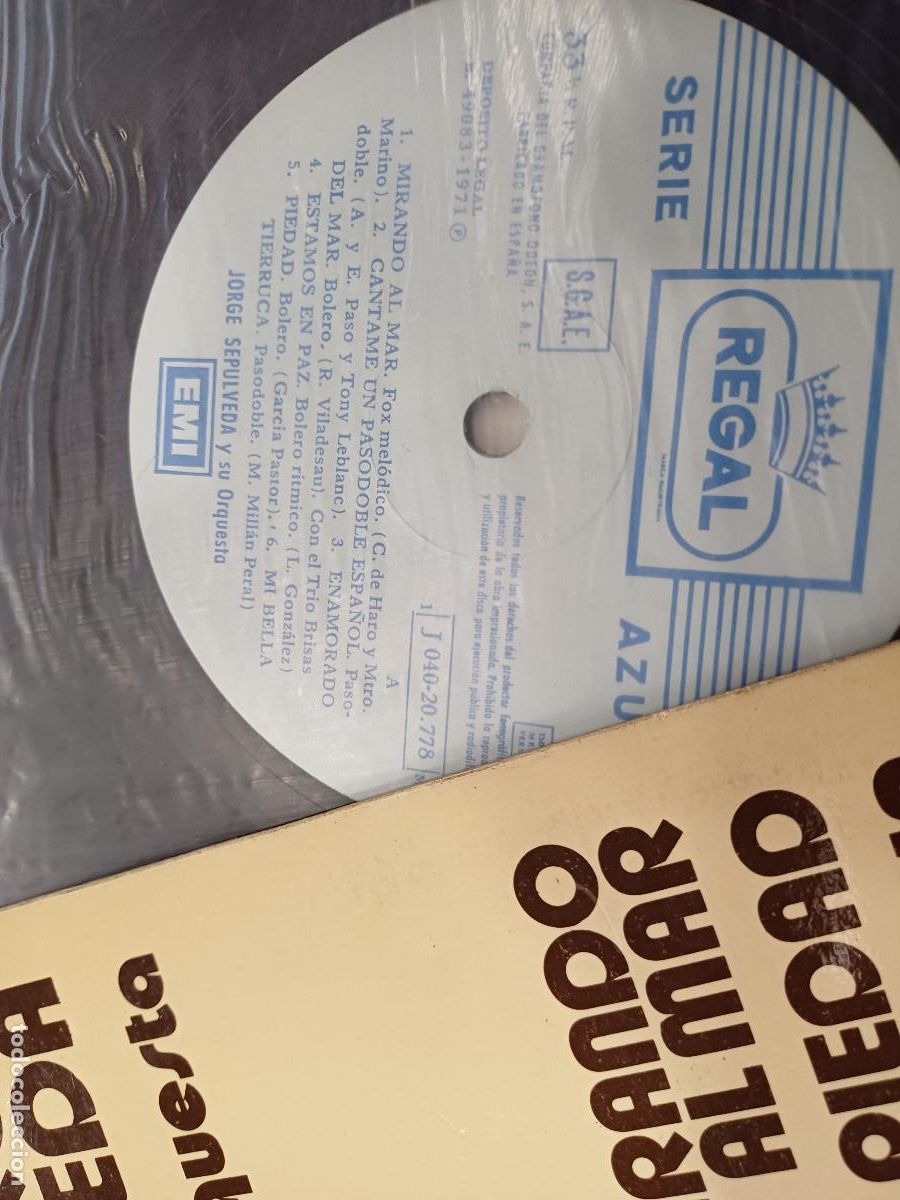 Discos de vinilo: JORGE SEPULVEDA Y SU ORQUESTA/VINILO. - Foto 2