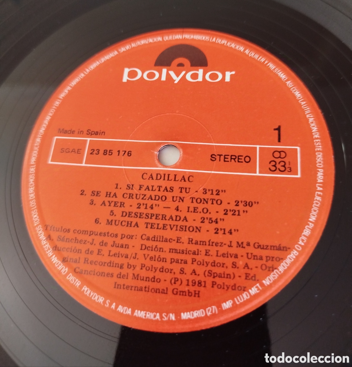 Discos de vinilo: Cadillac - pensando en ti - Foto 3