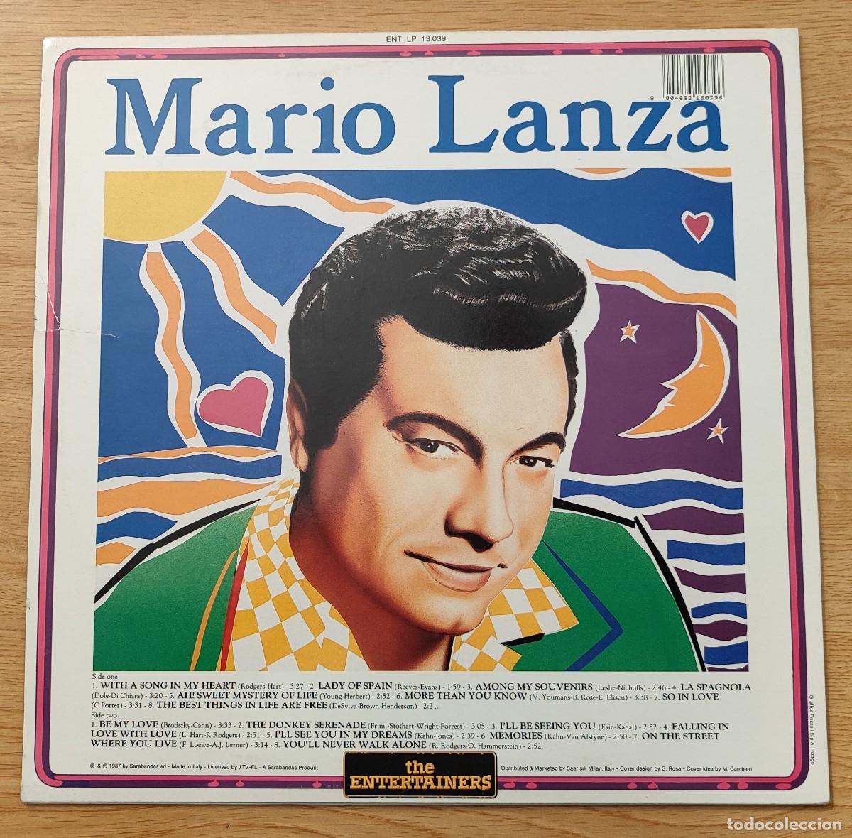 Discos de vinilo: MARIO LANZA .- THE ENTERTAINERS. - Foto 2