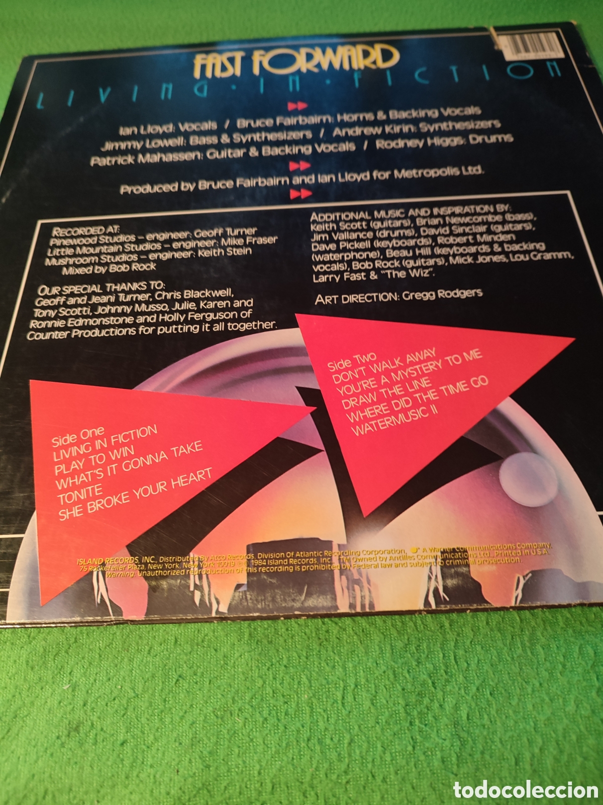 Discos de vinilo: Fast Forward - Living in fiction Vinilo Lp - Foto 2