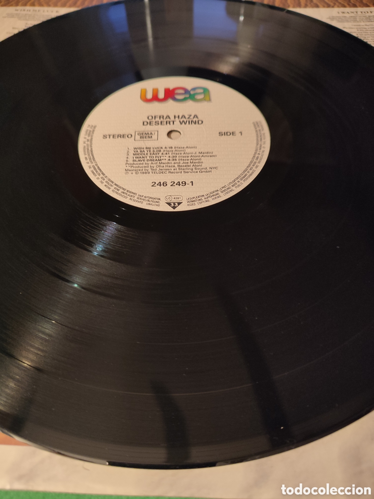 Discos de vinilo: Ofra Haza - Desert wind vinilo Lp - Foto 3