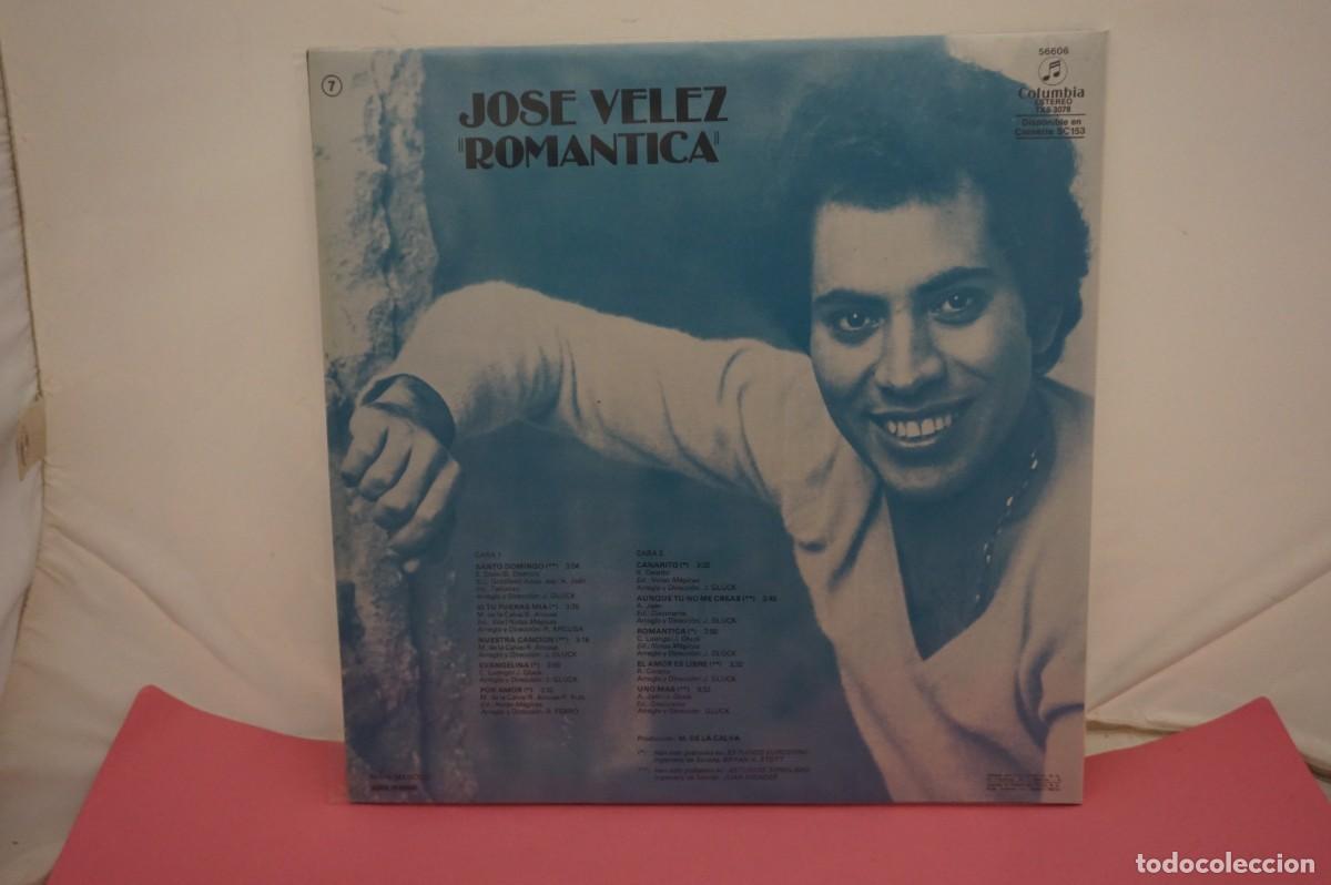 Discos de vinilo: LP - JOSE VELEZ - ROMANTICA - DISCO COMO NUEVO - Foto 4