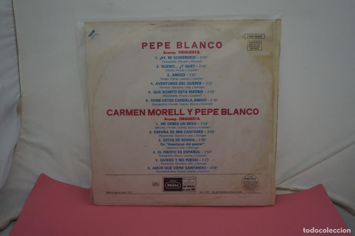Discos de vinilo: LP - CARMEN MORELL Y PEPE BLANCO - DISCO COMO NUEVO - Foto 3