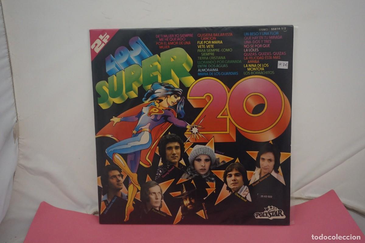 Discos de vinilo: LP - LOS SUPER 20 - DOBLE LP - DISCOS COMO NUEVOS - Foto 1