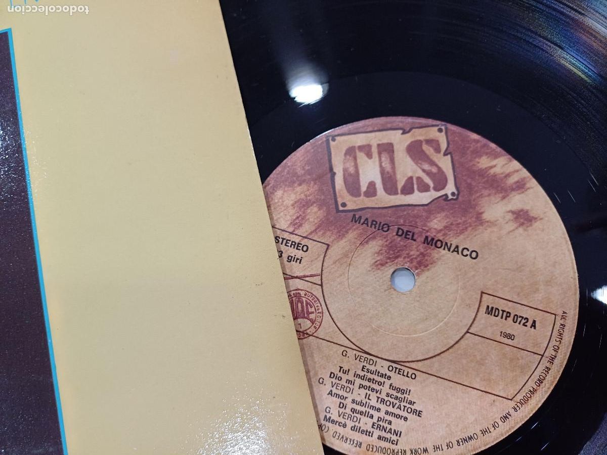 Discos de vinilo: MARIO DEL MONACO/LIVE/VINILO. - Foto 2