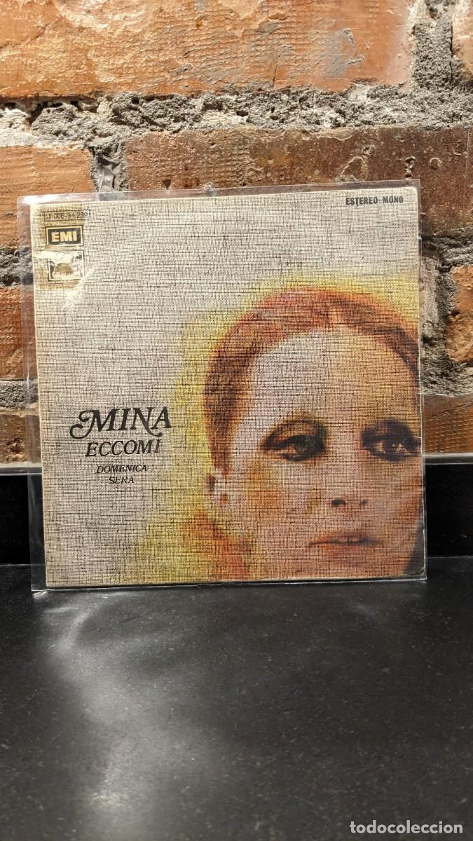 Discos de vinilo: Single Mina Eccomi EMI - Foto 1