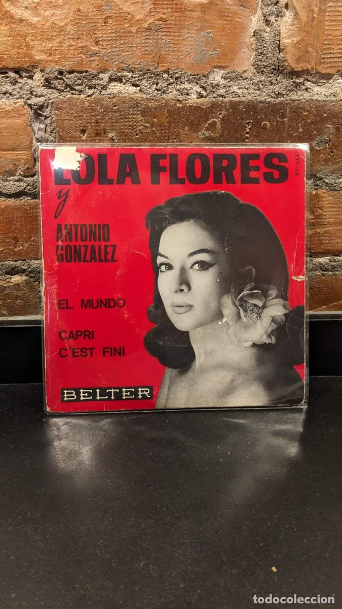Discos de vinilo: Single Lola Flores El mundo Belter - Foto 1