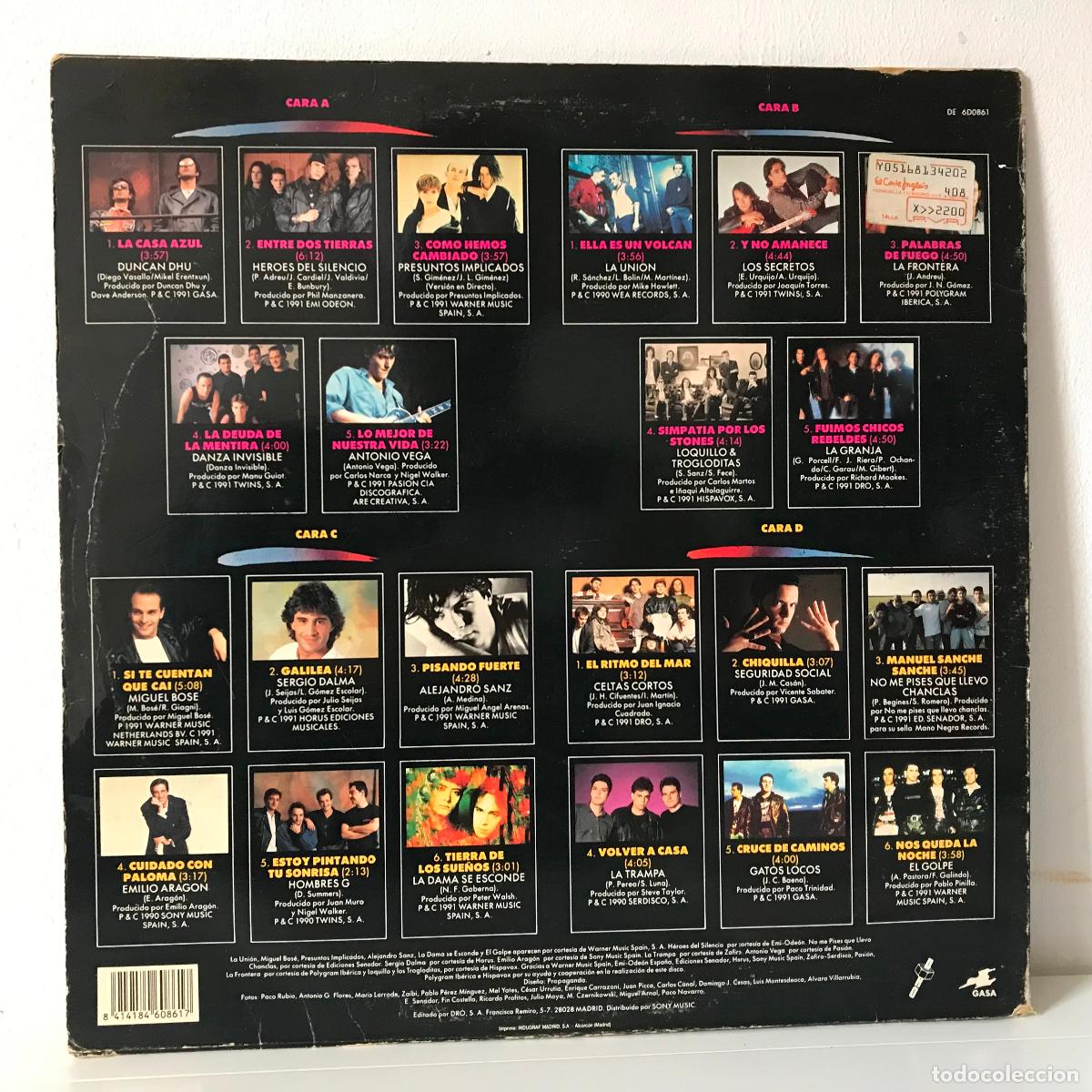 Discos de vinilo: El Golfo 91. 22 &eacute;xitos en versiones originales. Doble LP - Foto 2