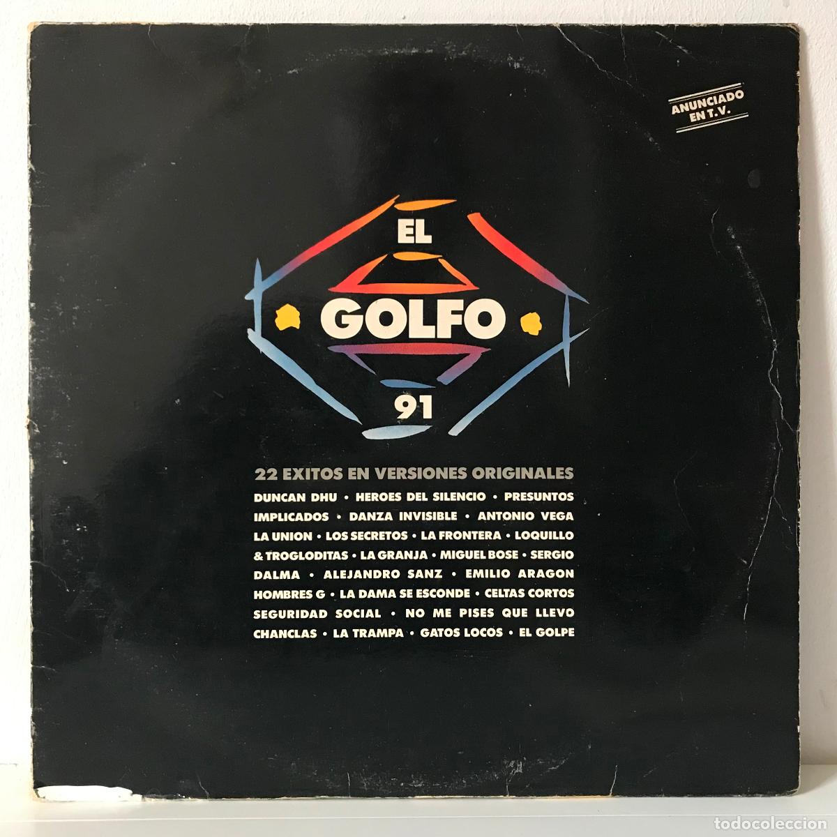 Discos de vinilo: El Golfo 91. 22 &eacute;xitos en versiones originales. Doble LP - Foto 1