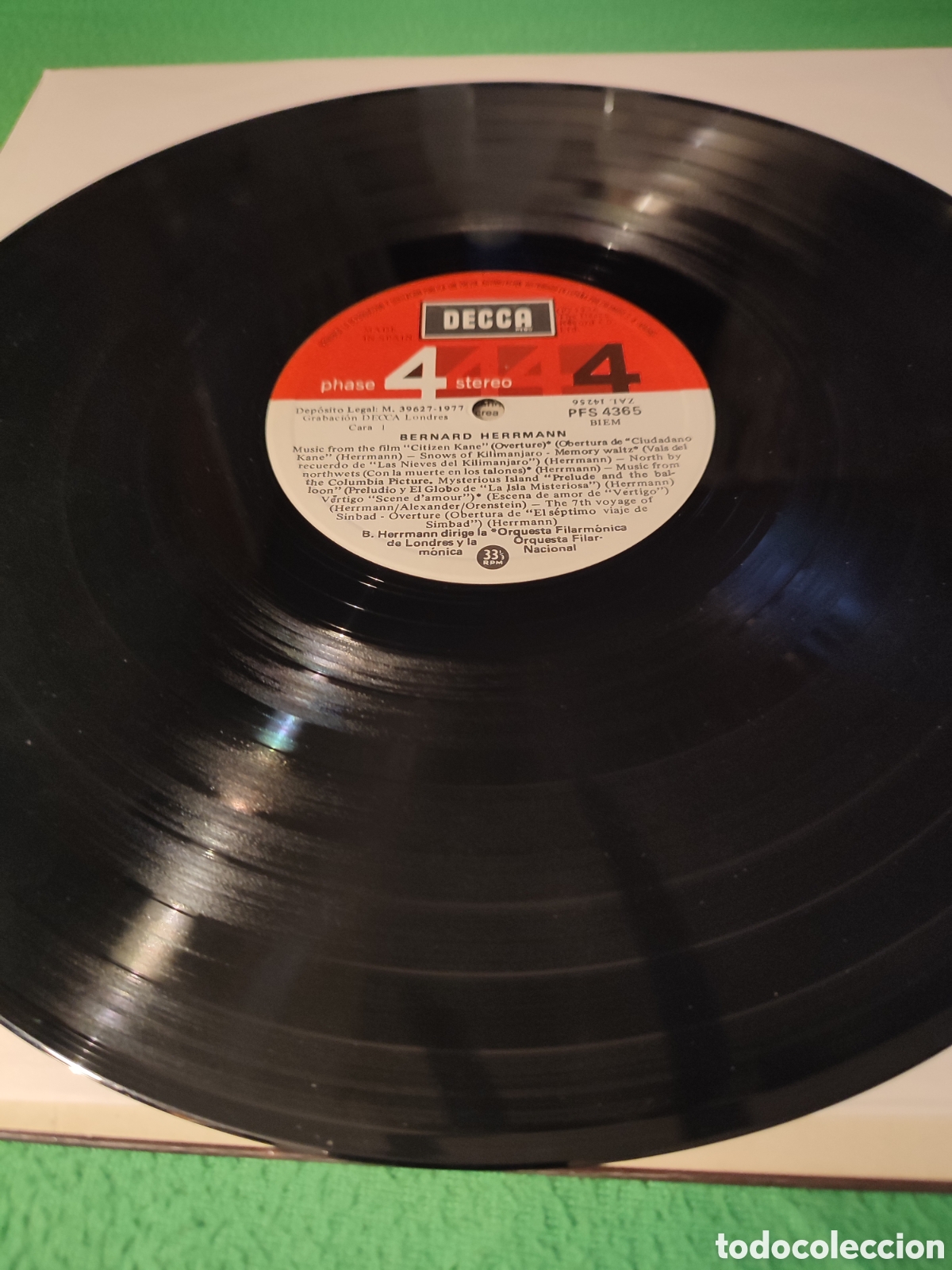 Discos de vinilo: Bernard Herrmann - O. Filarm&oacute;nica de Londres - Foto 3